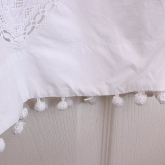 Rhode Malaya Cutwork Embroidered Cotton Midi Skirt In White Heart Eyelet - Picture 9 of 16
